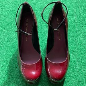 Marc by Marc Jacobs Wedge Mary Jane Shoes size 38.
